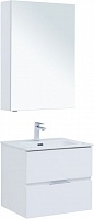 Aquanet Мебель для ванной Алвита New 60 2 ящика подвесная белая матовая